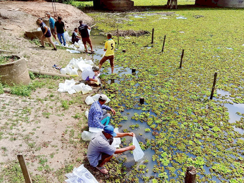 ร่วมปล่อยพันธุ์กุ้งก้ามกราม ลงสู่คลองท่าช้าง อ.ควนขนุน จ.พัทลุง