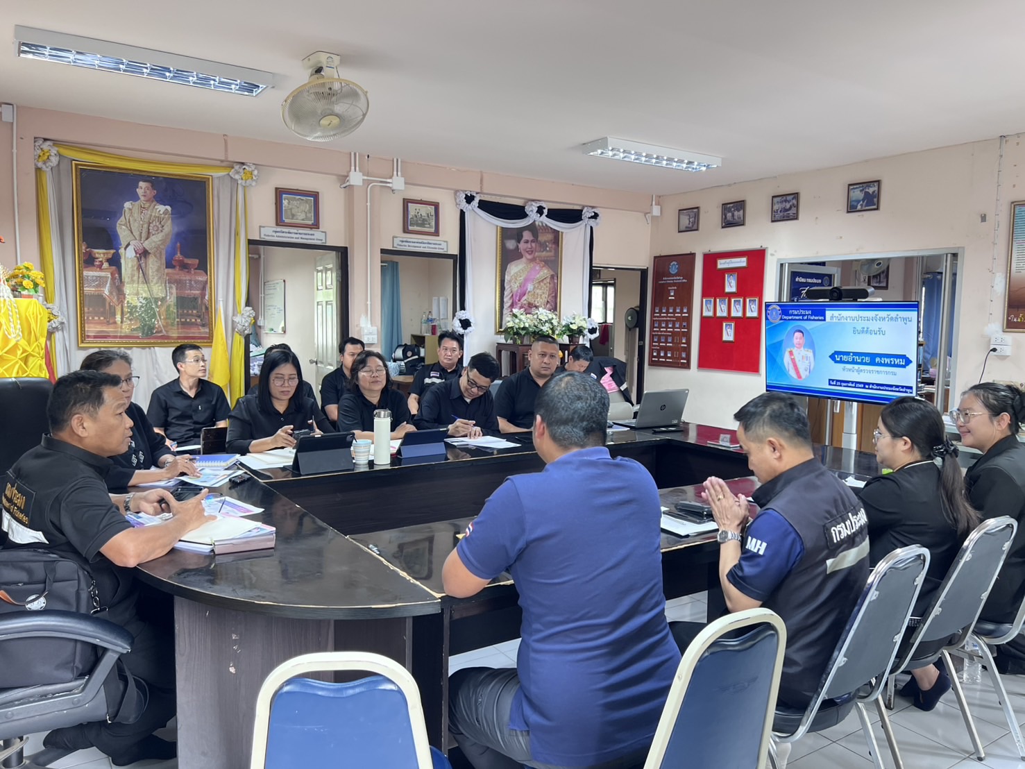 นปจ.เขื่อแม่กวง (เชียงใหม่) เข้าร่วมประชุมคณะกรรมการขับเคลื่อนนโยบายของกรมประมง (Fisheries Co-ordinater : FC) จังหวัดลำพูน