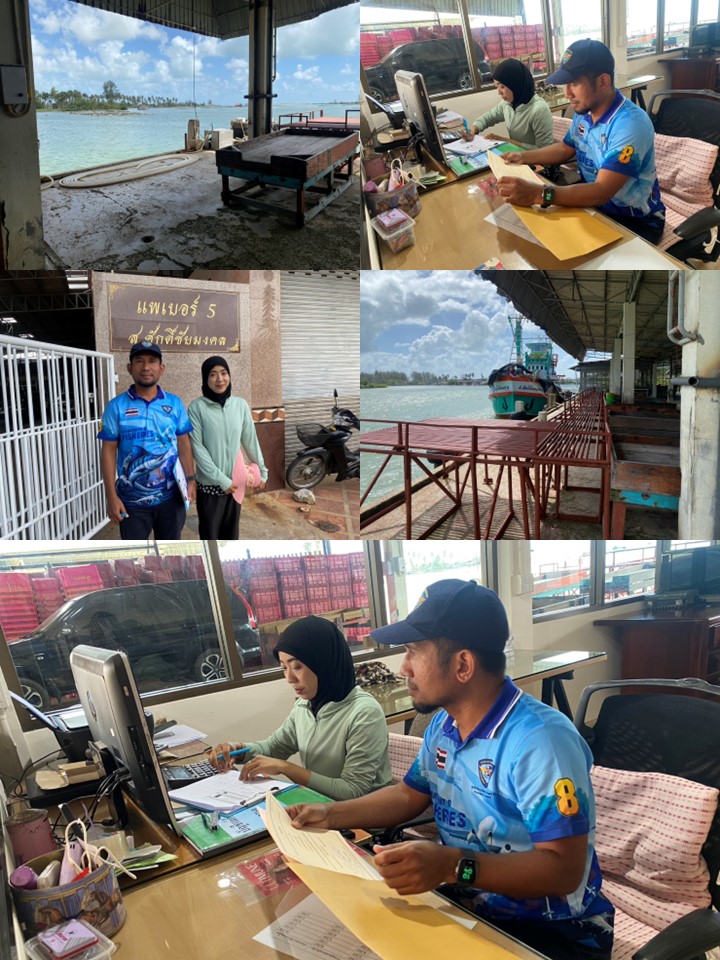วันที่ 12 มีนาคม 2569 นางเสาวนีย์ สาลีโท หัวหน้าด่านตรวจประมงปัตตานี มอบหมายให้นายอัมรีย์ อีแต นักวิชาการประมง และนายอรูวัน เซ็ง เจ้าหน้าที่สุมตรวจสัตว์น้ำ ณ ท่าเทียบเรือ ดำเนินการตรวจประเมินการจัดทำรายงานของท่าเทียบเรือประมง