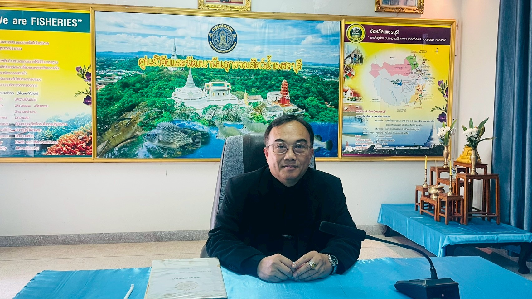 รองอธิบดีกรมประมง (นายวิศณุพร รัตนตรัยวงศ์) เข้าตรวจเยี่ยมและติดตามความก้าาวหน้าผลการดำเนินงานในกิจกรรมต่างๆ