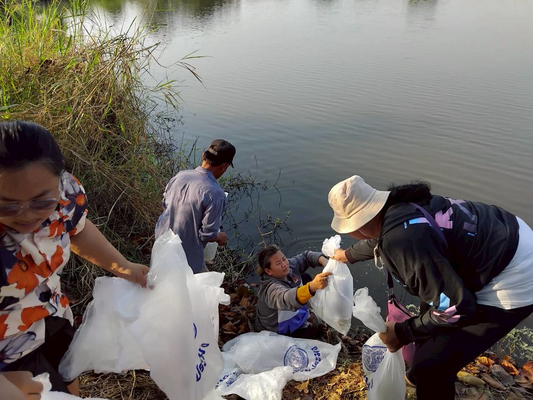 ประมงอำเภอเมืองนครสวรรค์ ร่วมกับคณะกรรมการแหล่งน้ำปล่อยพันธุ์ปลาตะเพียนขาว จำนวน 66,600 ตัว ตามโครงการบริหารจัดการทรัพยากรประมง