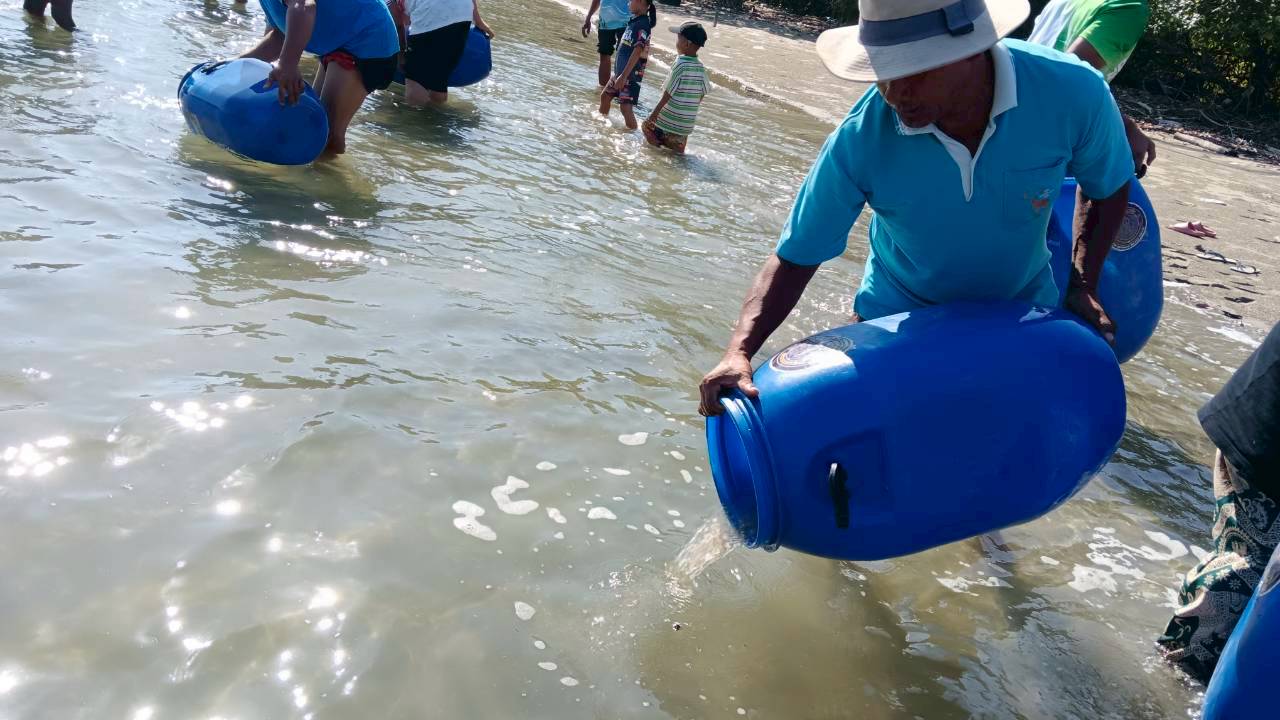 กิจกรรมปล่อยลูกพันธุ์สัตว์น้ำ