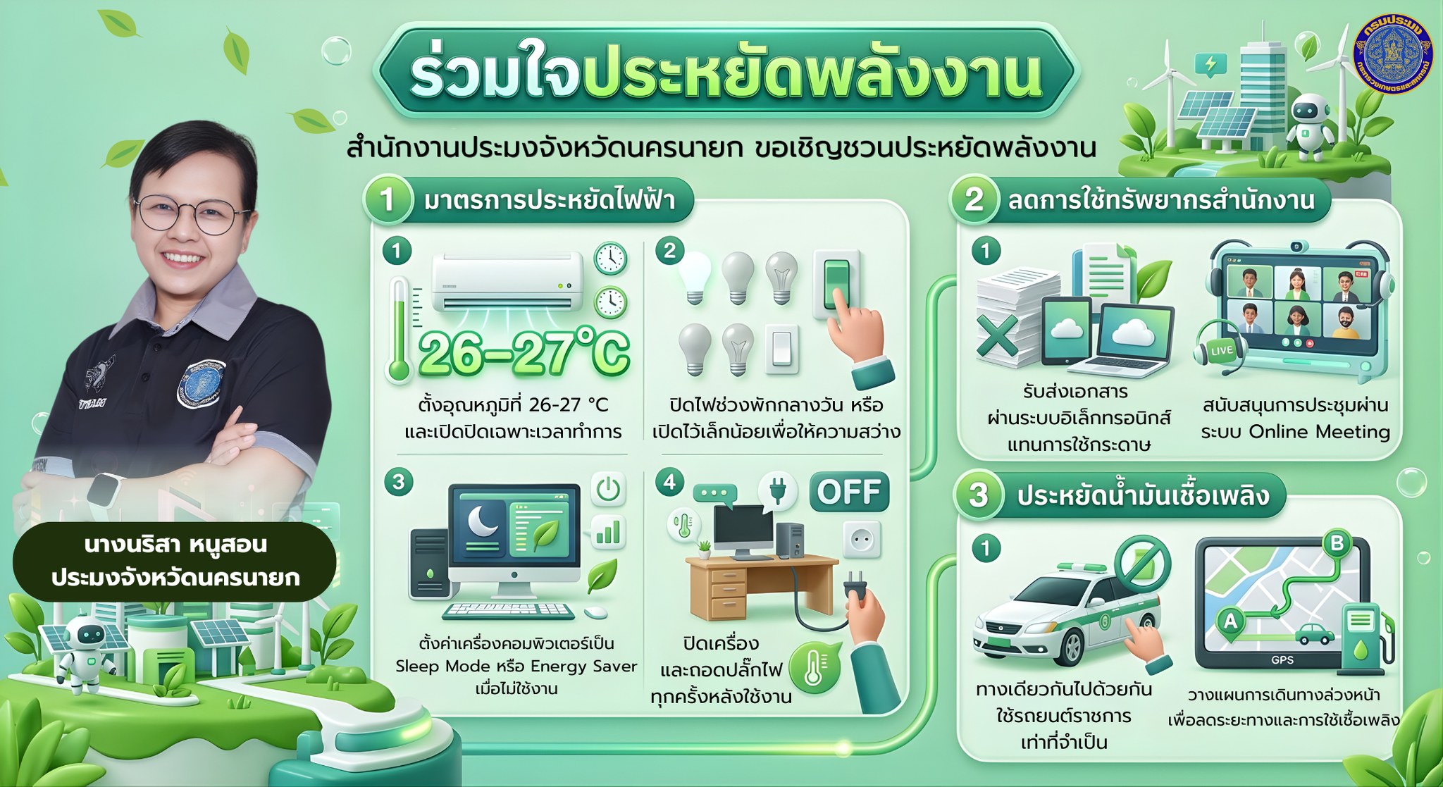 ร่วมใจประหยัดพลังงาน เพื่อสำนักงานที่ยั่งยืน..คลิก