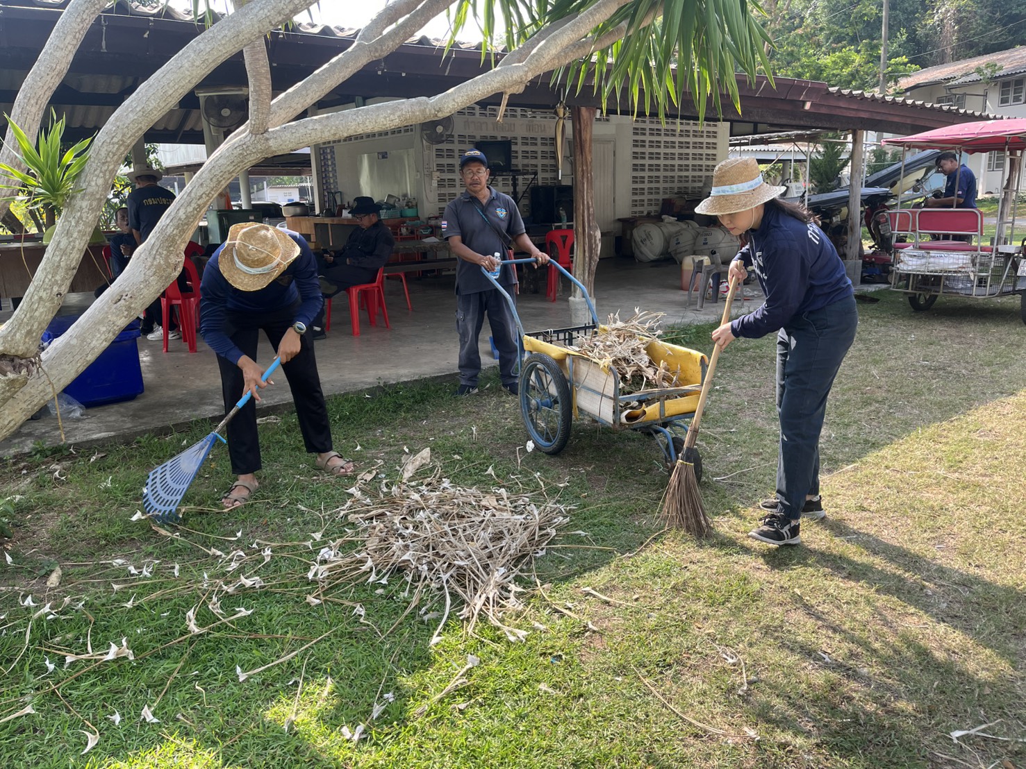  ดำเนินกิจกรรมปรับปรุงภูมิทัศน์บริเวณอาคารสำนักงาน