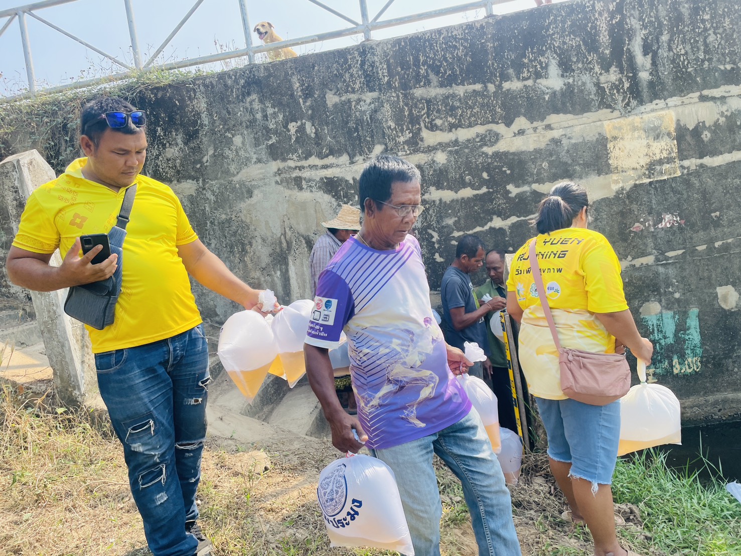 ประมงอำเภอน้ำยืน ส่งมอบพันธุ์กุ้งก้ามกราม ตามโครงการบริหารจัดการทรัพยากรประมง(ผลิตสัตว์น้ำเพื่อปล่อยแหล่งน้ำธรรมชาติ) ในพื้นที่อำเภอน้ำยืน จังหวัดอุบลราชธานี