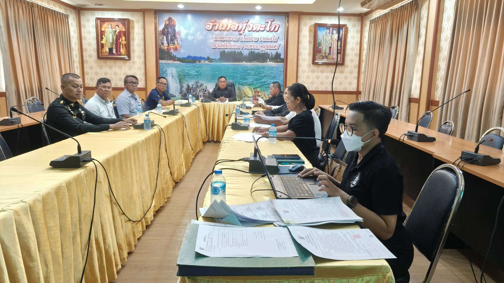 ประชุม คณะกรรมการให้ความช่วยเหลือผู้ประสบภัยพิบัติอำเภอ (กช.ภอ.)