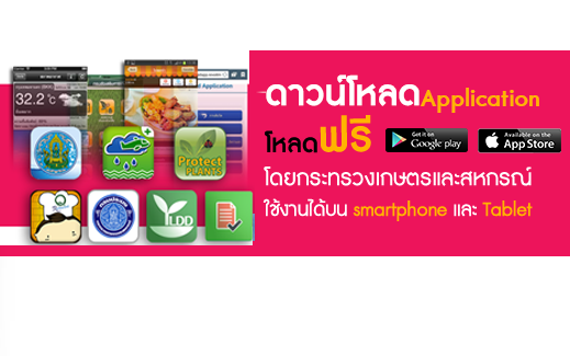 ดาวน์โหลดแอพพลิเคชั่นกระทรวงเกษตรและสหกรณ์..คลิก
